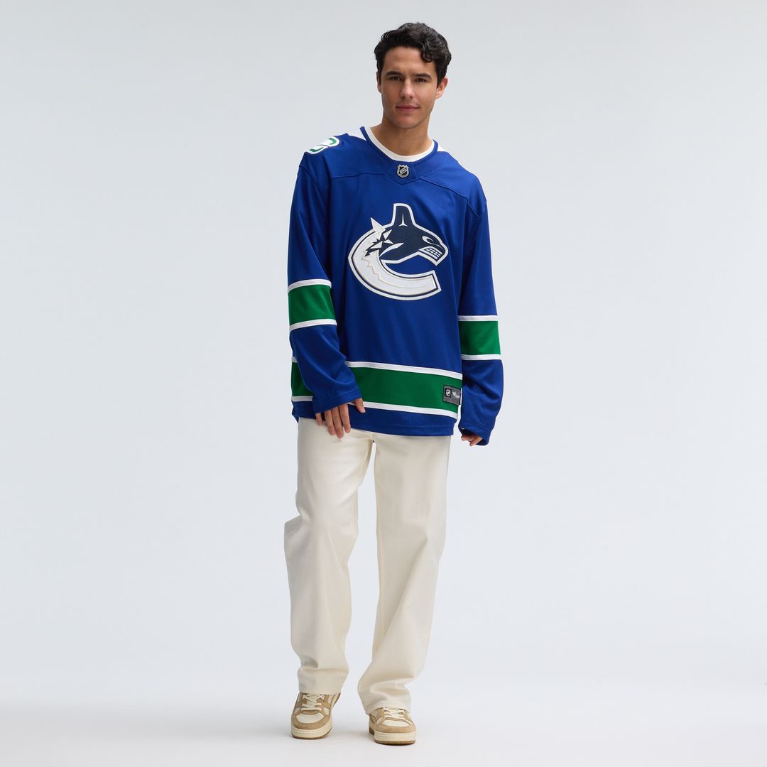 Vancouver Canucks Fanatics Home Team Breakaway Jersey - Blue