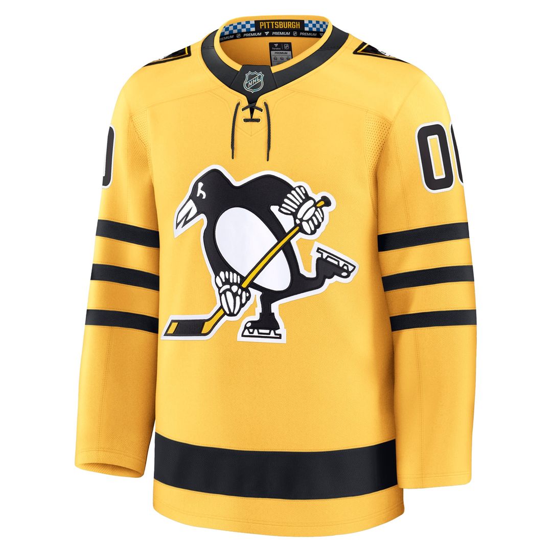 Pittsburgh Penguins Fanatics Away Premium Custom Jersey - White