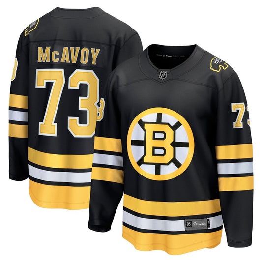 Charlie McAvoy Boston Bruins Fanatics Home Breakaway Player Jersey - Black