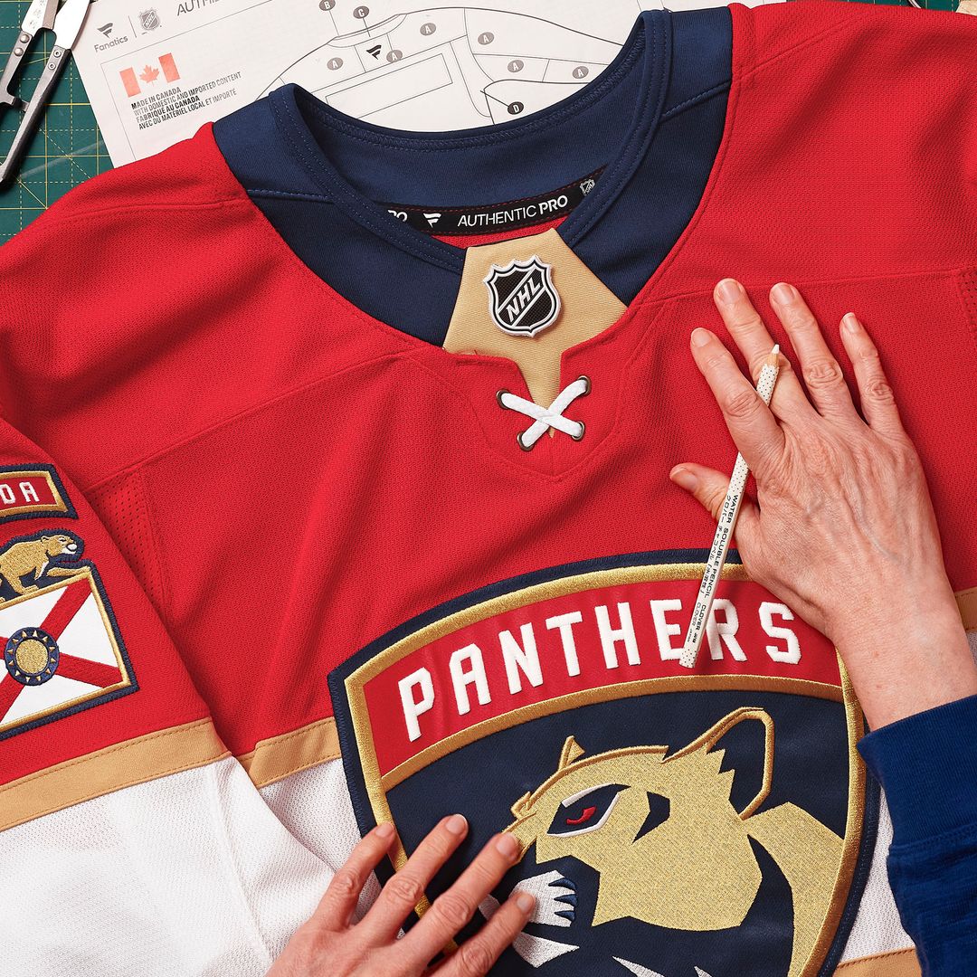 Florida Panthers Fanatics Home Authentic Pro Custom Jersey - Red