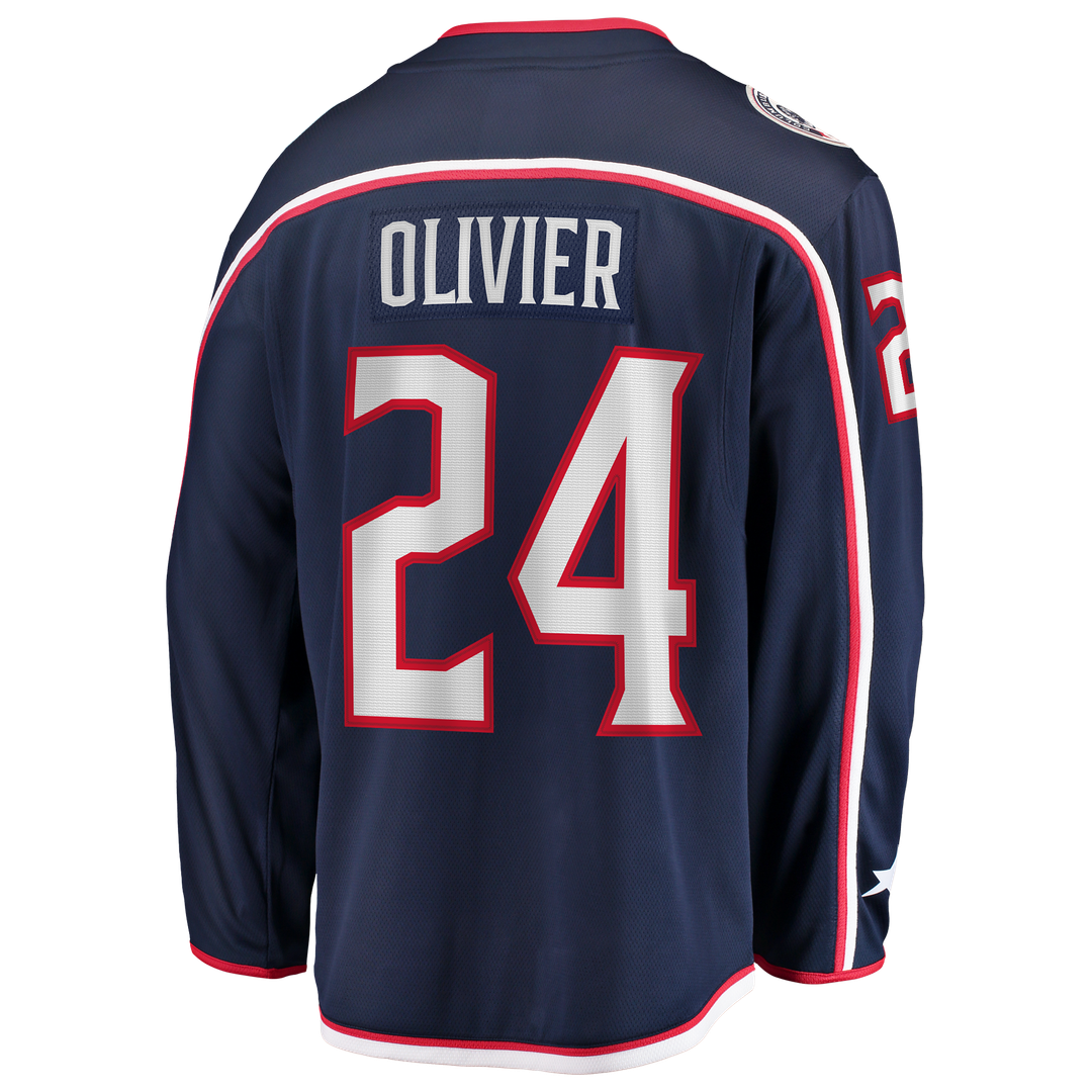Mathieu Olivier Columbus Blue Jackets Fanatics Home Breakaway Jersey - Navy