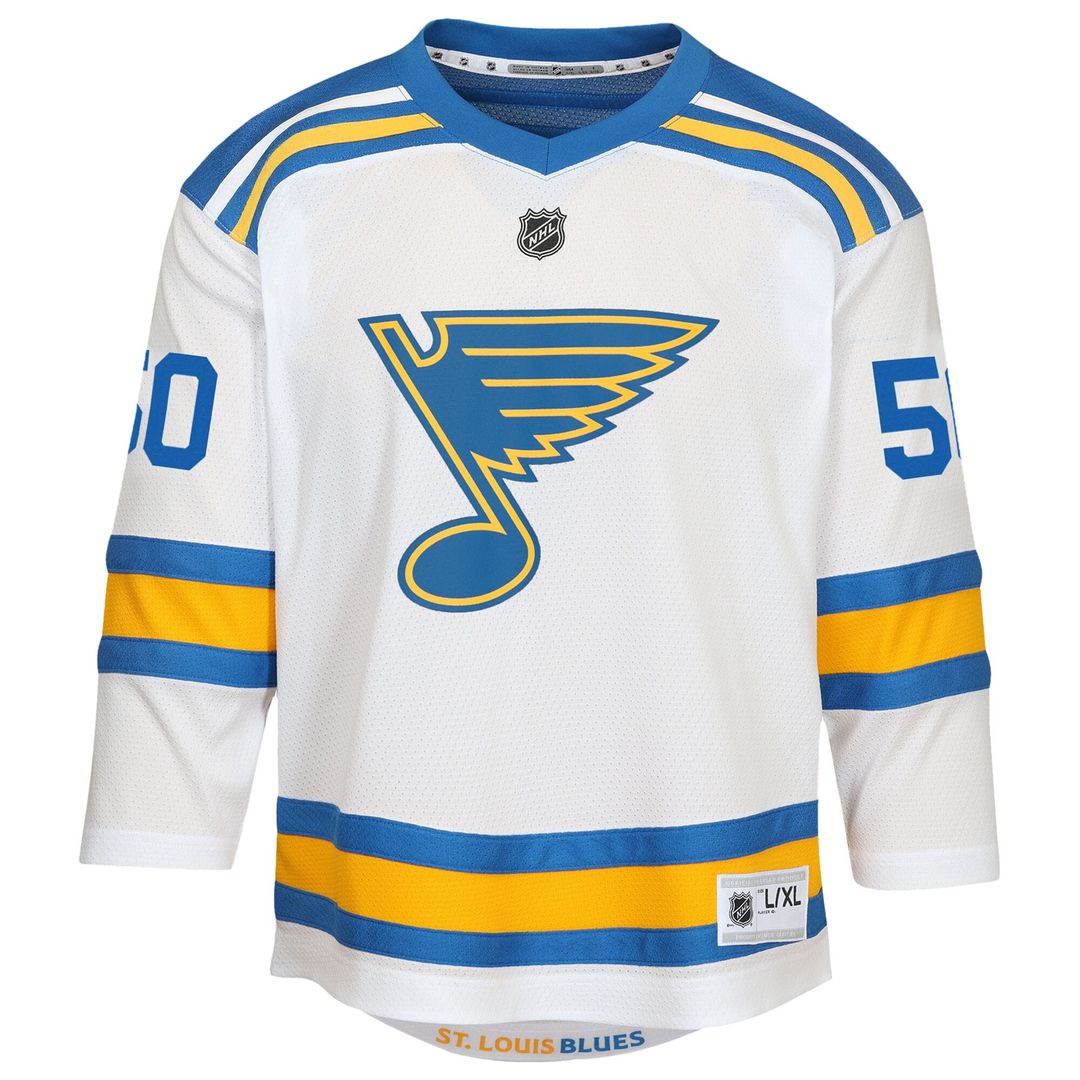Jordan Binnington St. Louis Blues Youth Away Player Replica Jersey - White
