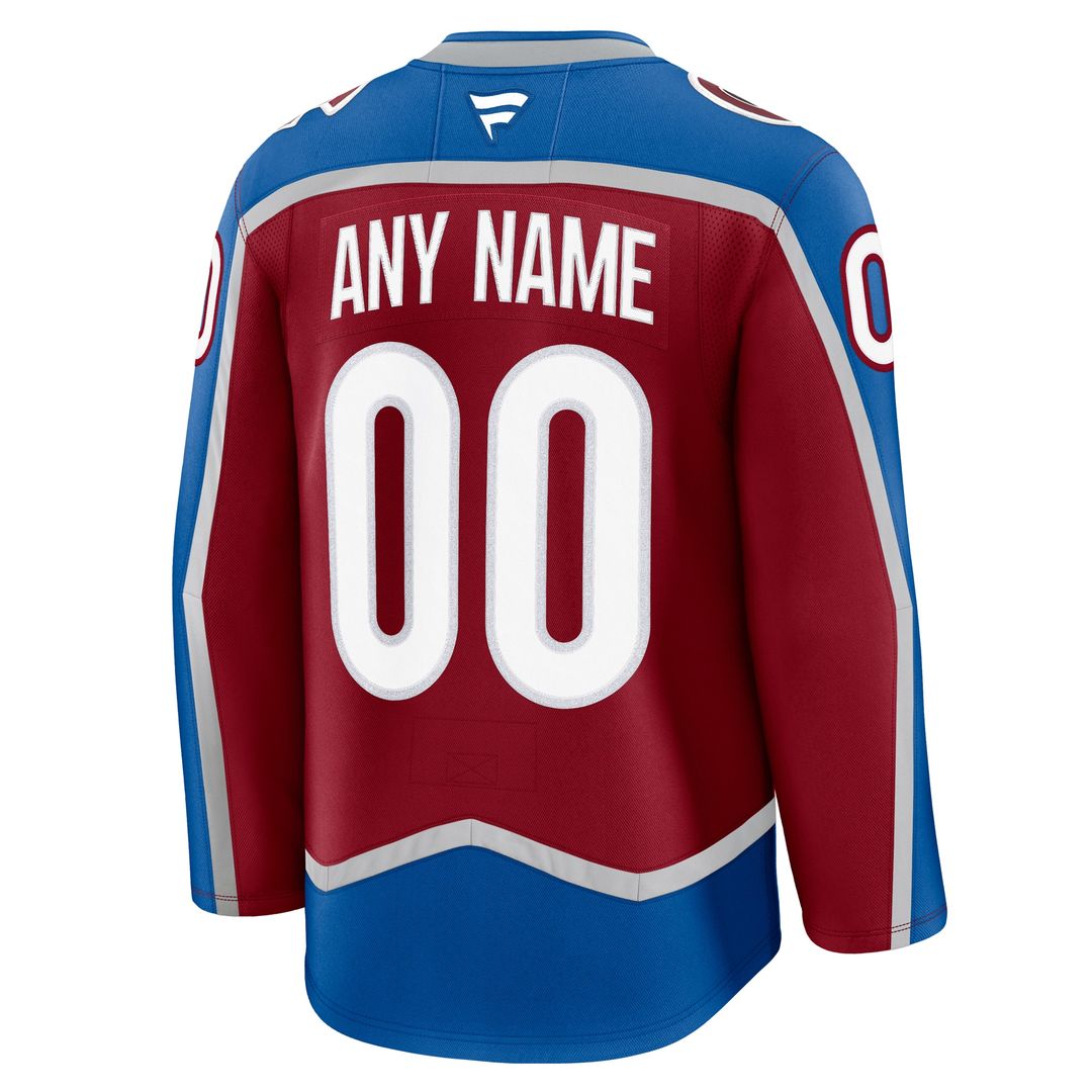 Colorado Avalanche Fanatics Away Premium Custom Jersey - White