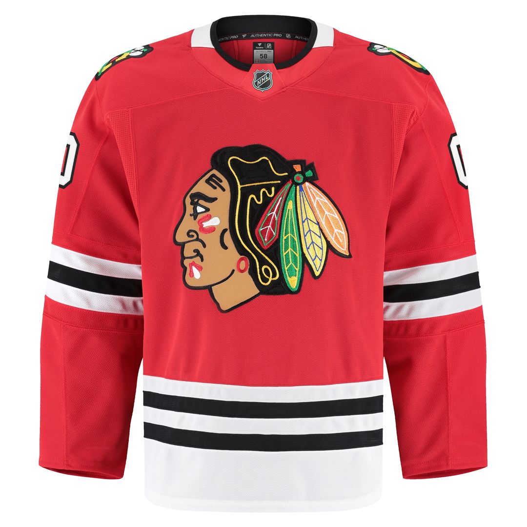 Chicago Blackhawks Fanatics Home Authentic Pro Custom Jersey - Red