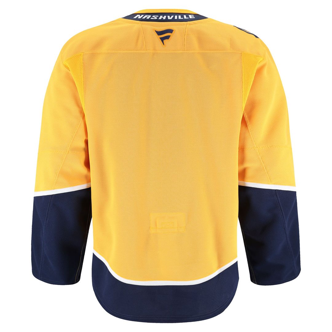 Nashville Predators Fanatics Home Authentic Pro Jersey - Yellow