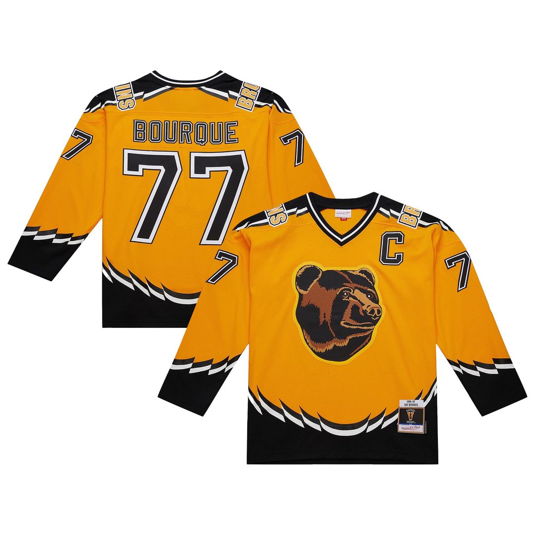 Ray Bourque Boston Bruins Mitchell & Ness 1996-97 Power Play Jersey - Gold