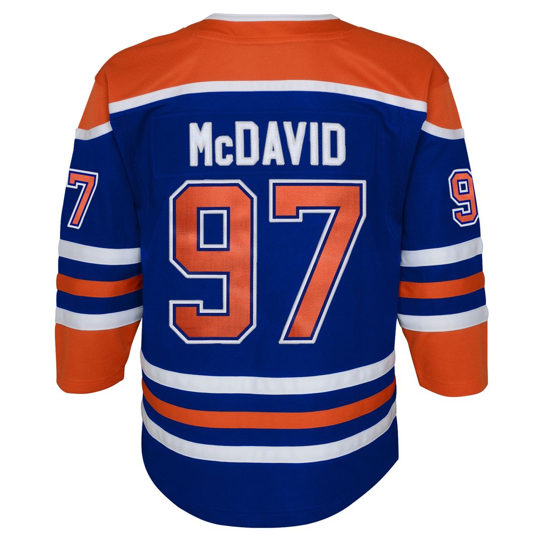 Connor McDavid Edmonton Oilers Youth Home Premier Player Jersey - Royal