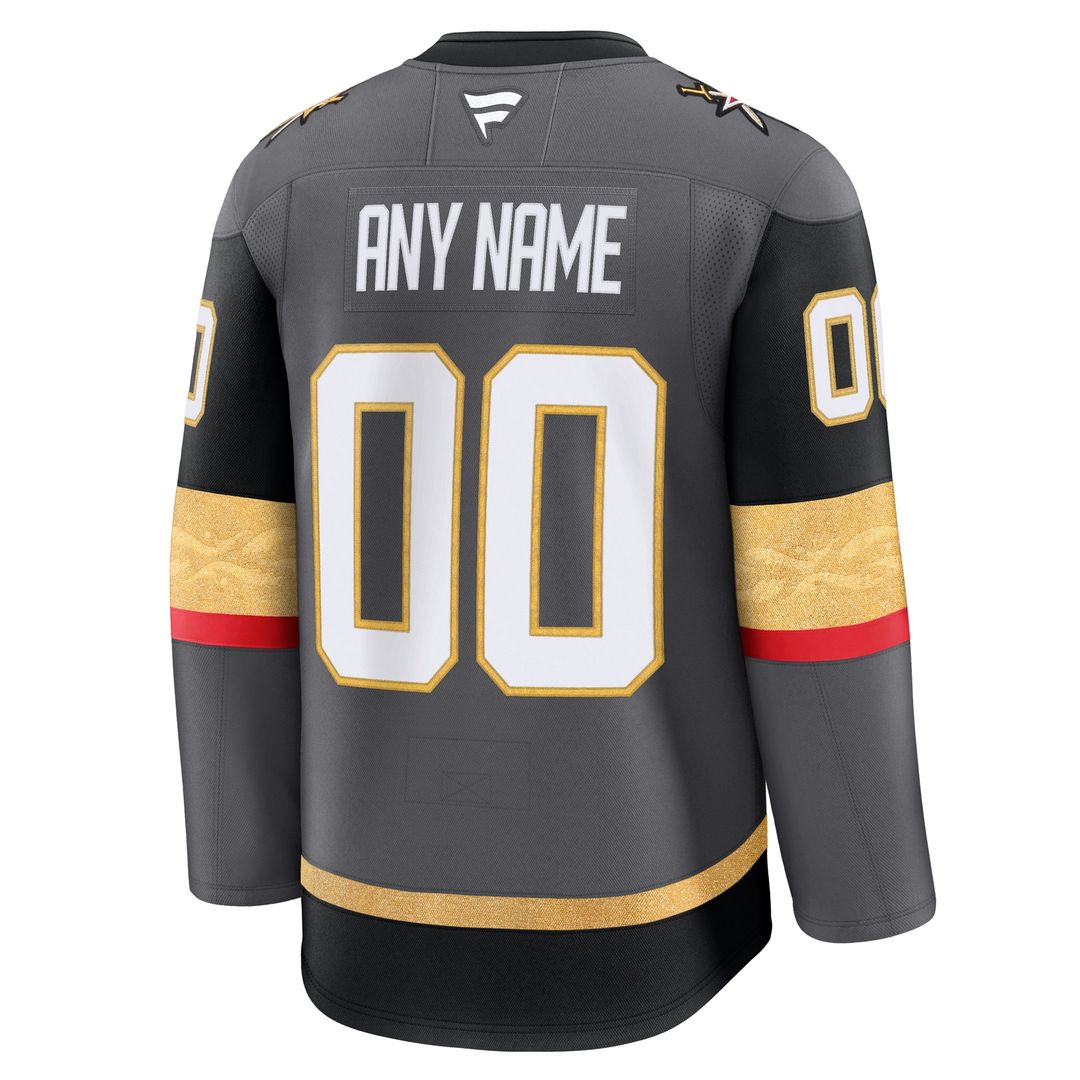 Vegas Golden Knights Fanatics Alternate Premium Custom Jersey - Gray