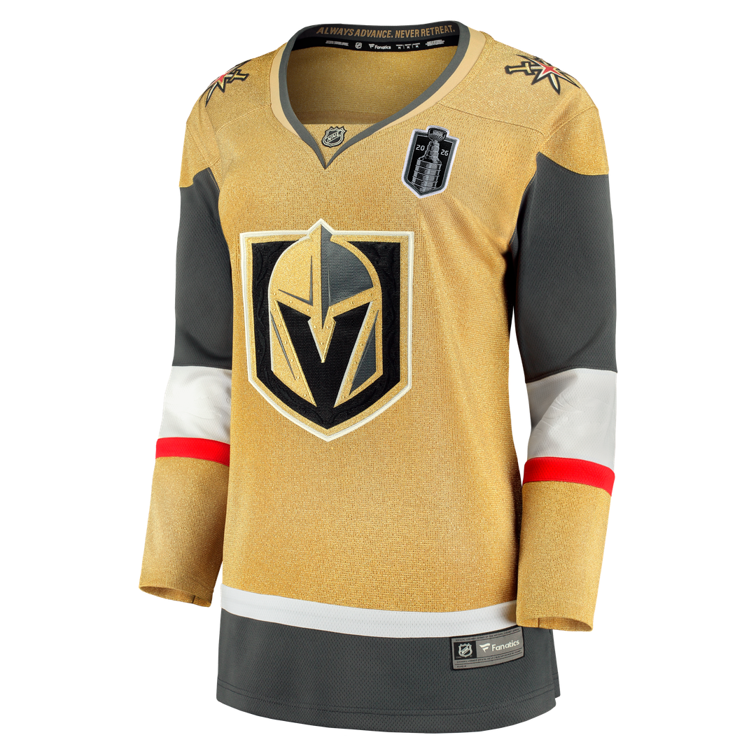 Vegas Golden Knights Fanatics Women's 2026 Stanley Cup Final Breakaway Jersey - Gold