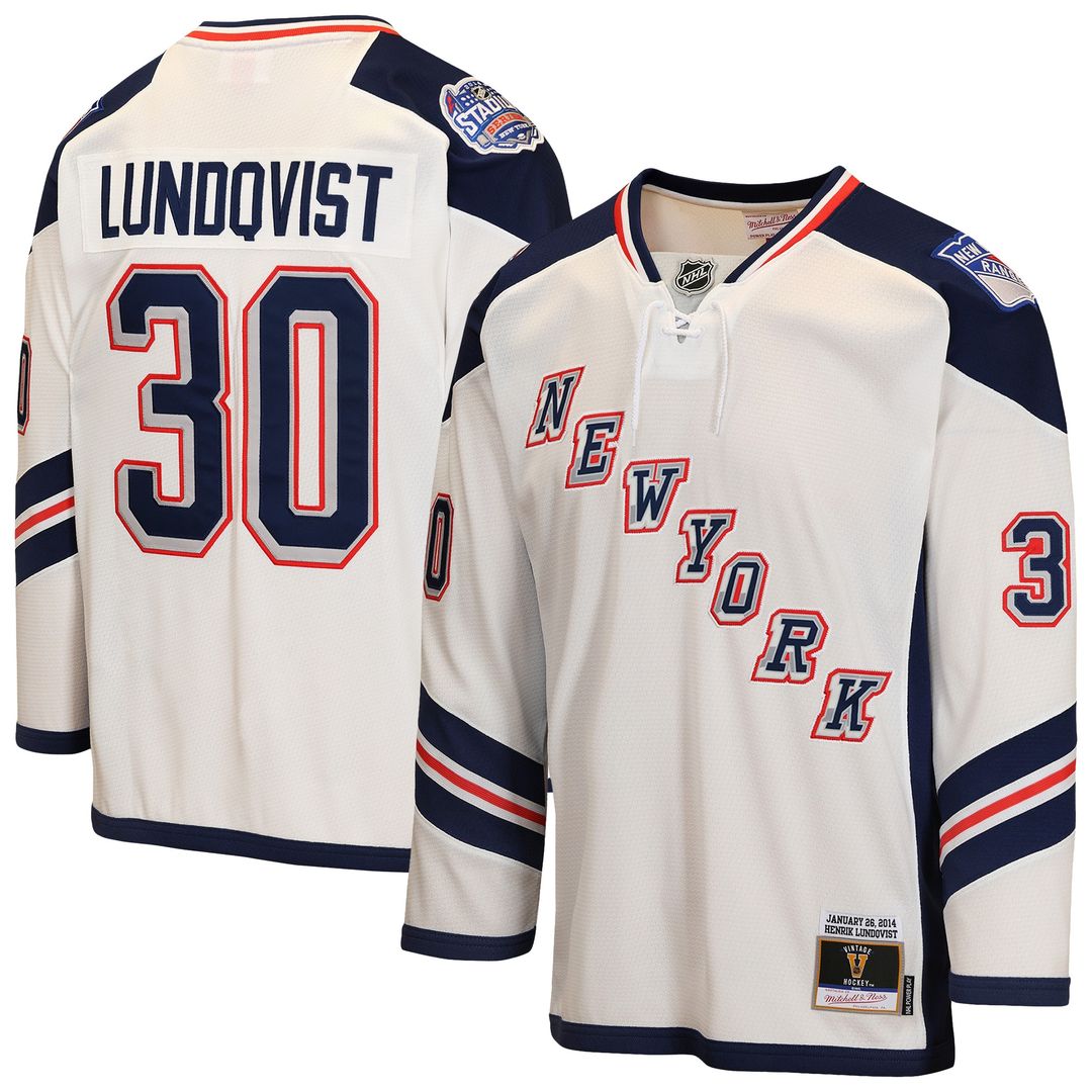 Henrik Lundqvist New York Rangers Mitchell & Ness Youth 2014 Stadium Series Power Play Jersey - White