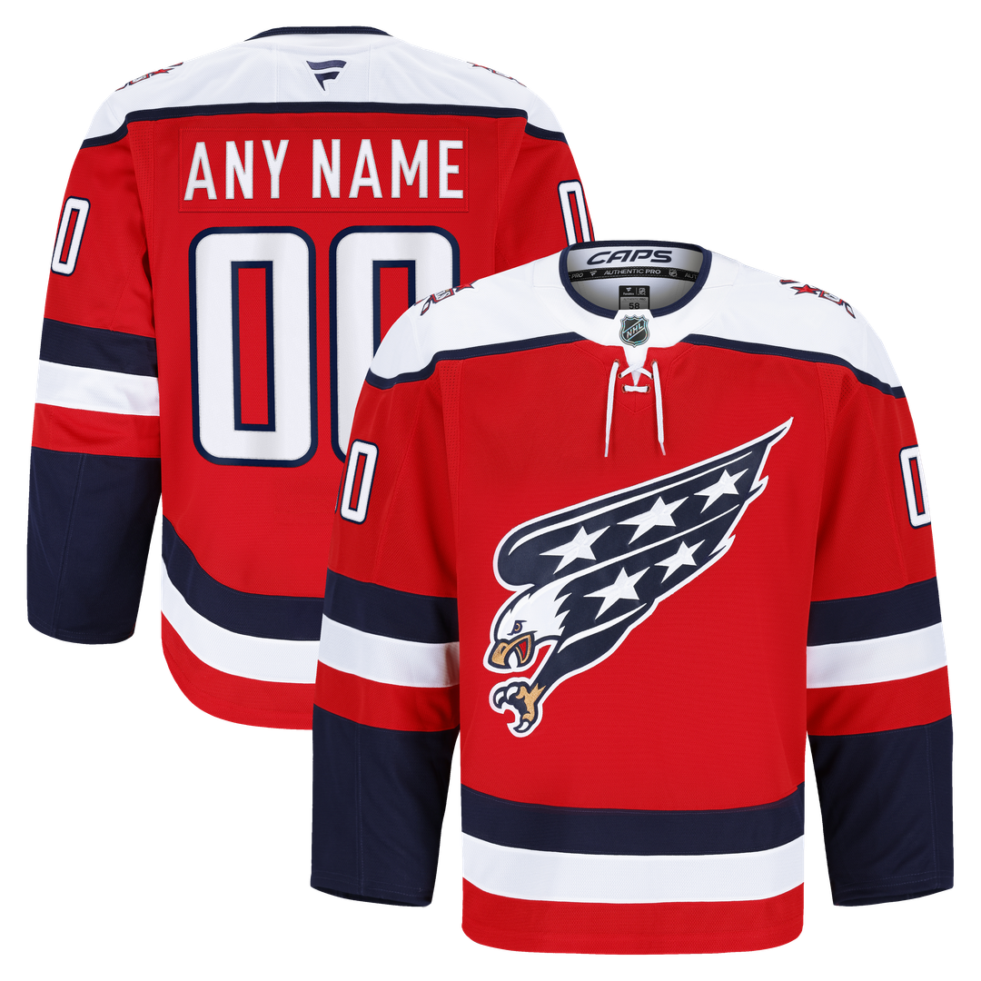Washington Capitals Fanatics Alternate Authentic Pro Custom Jersey - Red