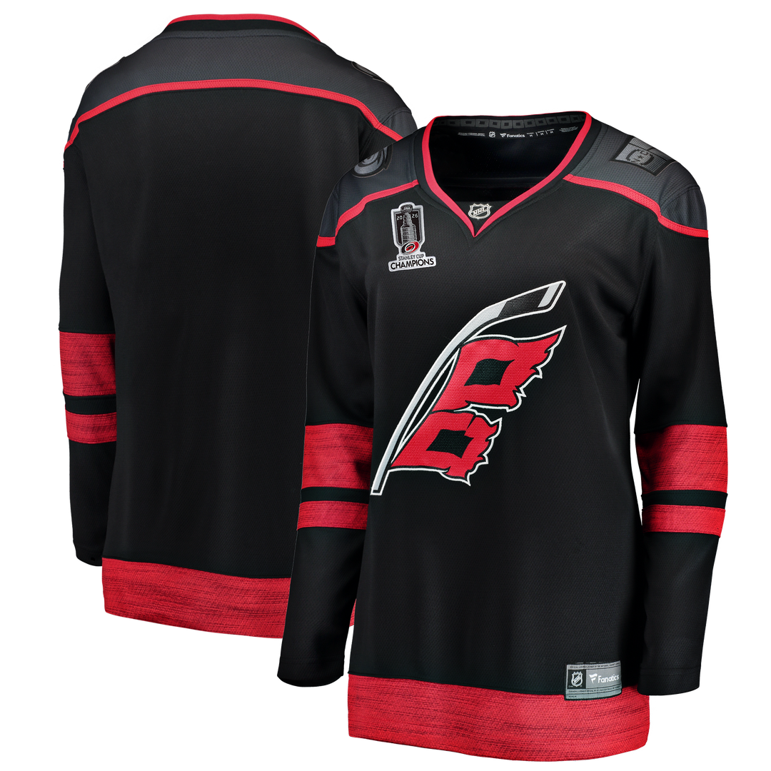 Carolina Hurricanes Fanatics Women's 2026 Stanley Cup Champions Home Breakaway Jersey - Black