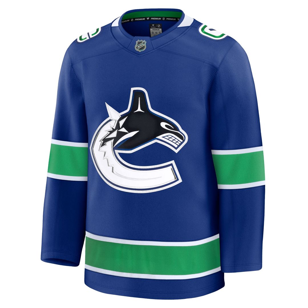 Vancouver Canucks Fanatics Home Premium Jersey - Blue