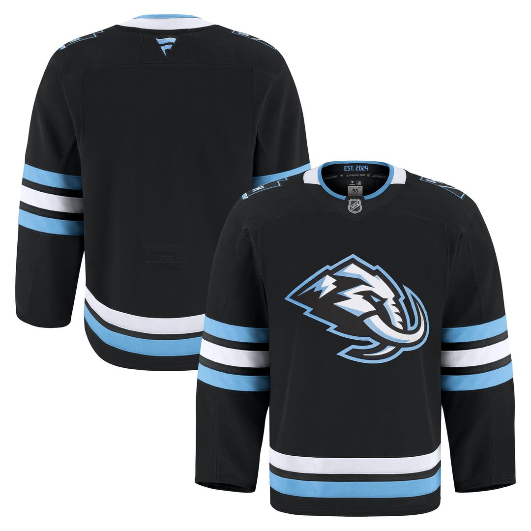 Utah Mammoth Fanatics Home Authentic Pro Jersey - Black