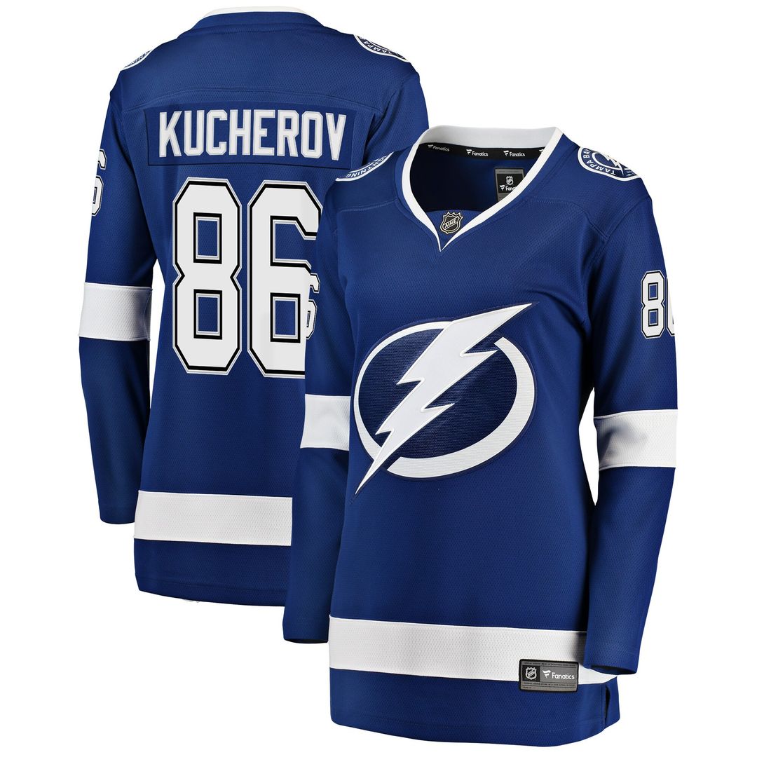 Nikita Kucherov Tampa Bay Lightning Fanatics Women's Home Breakaway Jersey - Blue