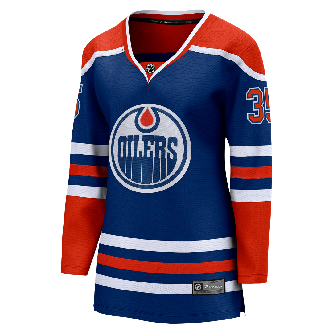 Tristan Jarry Edmonton Oilers Fanatics Women's Home Breakaway Player Jersey - Royal