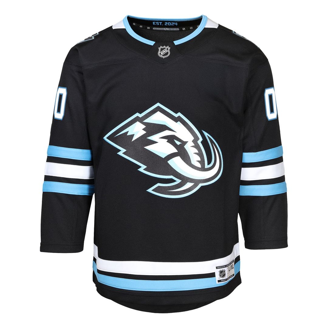Utah Mammoth Youth Home Premier Custom Jersey - Black