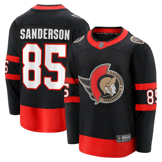 Jake Sanderson Ottawa Senators Fanatics Home Breakaway Jersey - Black