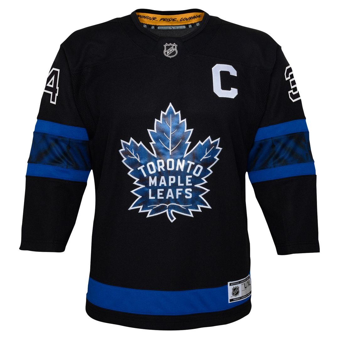 Auston Matthews Toronto Maple Leafs Youth Alternate Premier Player Jersey - Black