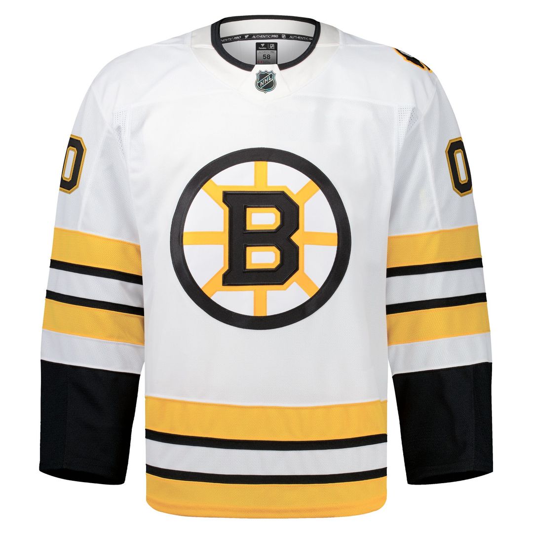Boston Bruins Fanatics Away Authentic Pro Custom Jersey - White