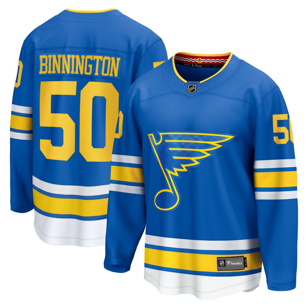 Jordan Binnington St. Louis Blues Fanatics Home Breakaway Player Jersey - Blue