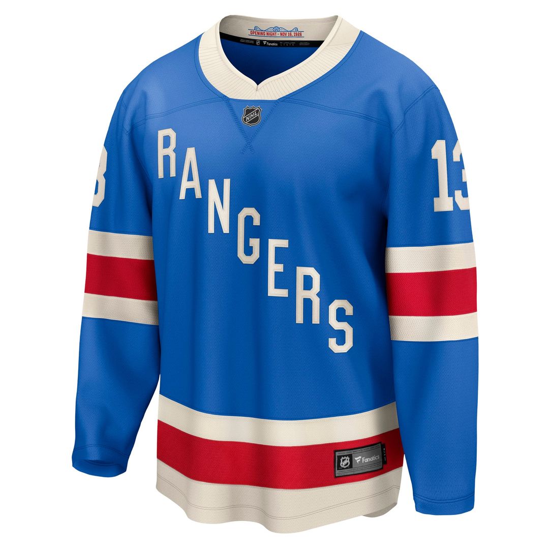 Alexis Lafreniere New York Rangers Fanatics Centennial Breakaway Jersey - Blue