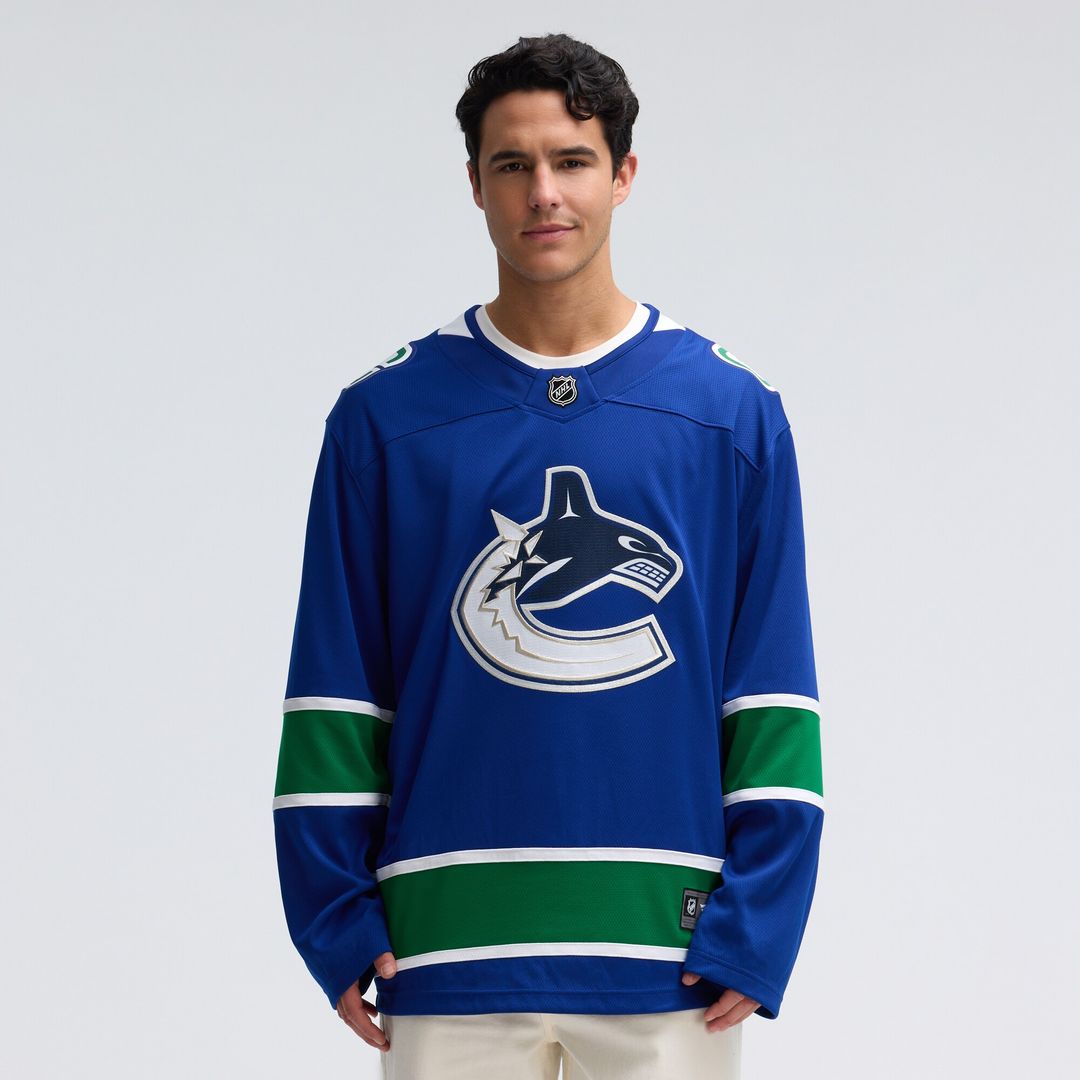 Vancouver Canucks Fanatics Home Team Breakaway Jersey - Blue