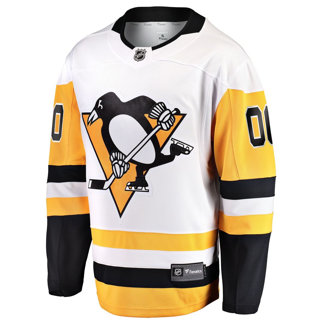Pittsburgh Penguins Fanatics Away Breakaway Custom Jersey - White