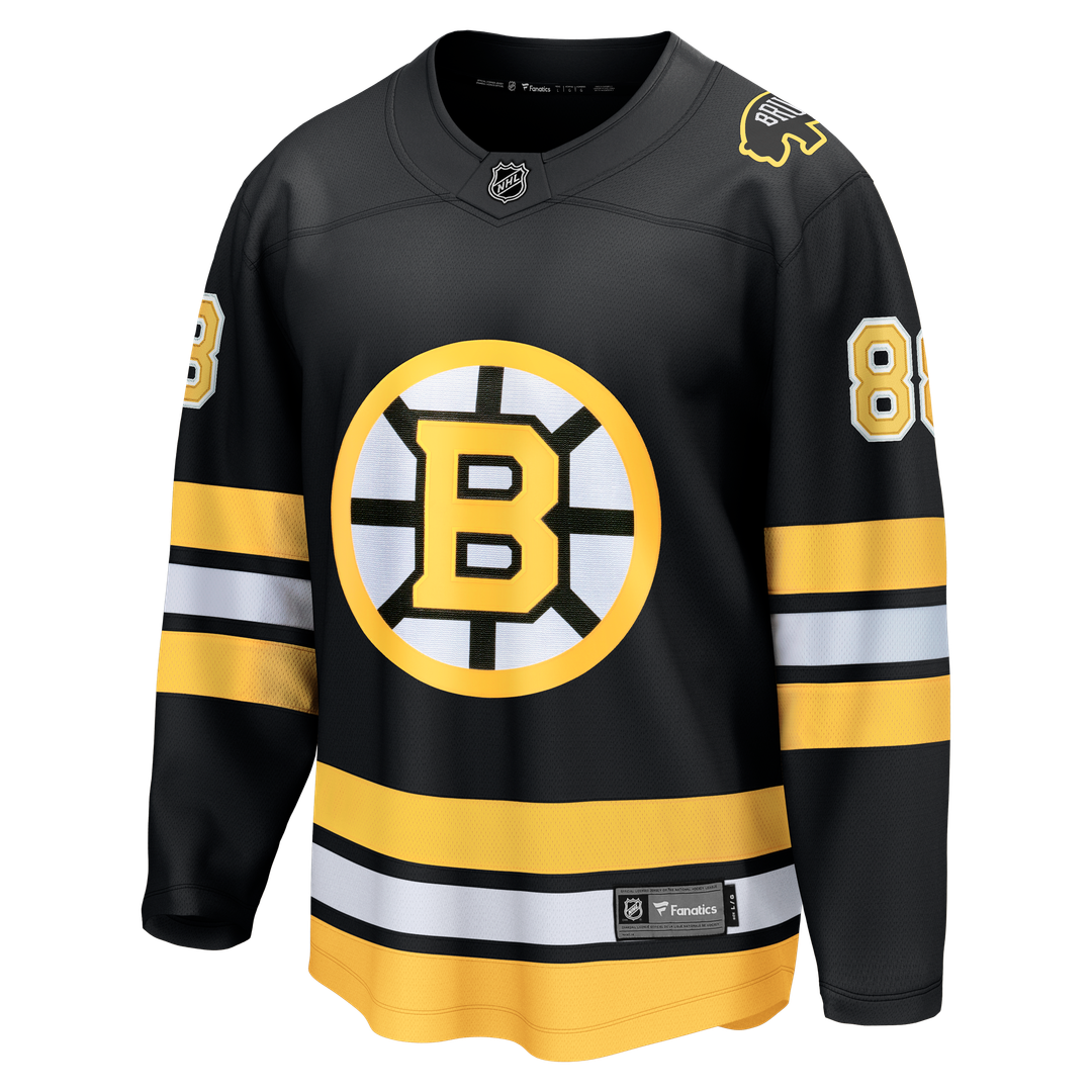 David Pastrnak Boston Bruins Fanatics Home Breakaway Jersey - Black