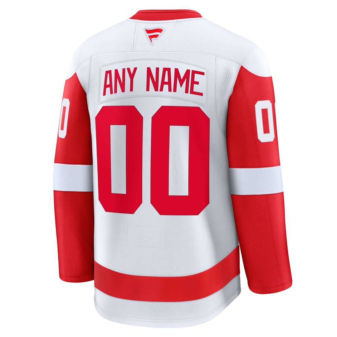 Detroit Red Wings Fanatics Home Premium Custom Jersey - Red