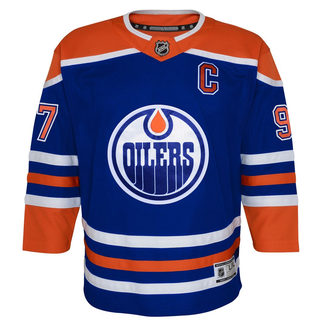 Connor McDavid Edmonton Oilers Youth Home Premier Player Jersey - Royal