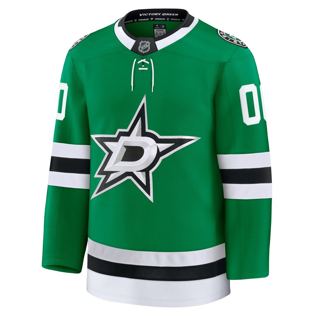 Dallas Stars Fanatics Home Premium Custom Jersey - Kelly Green