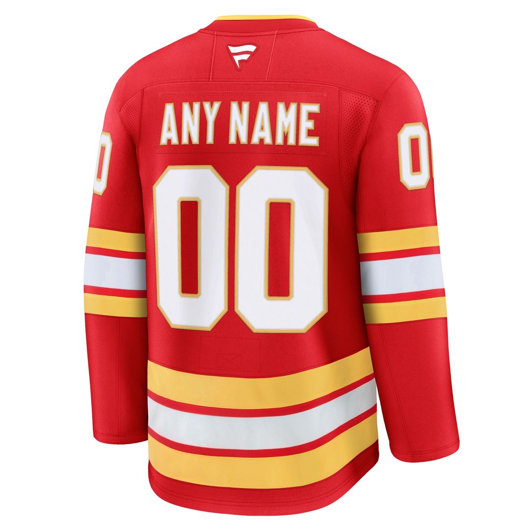 Calgary Flames Fanatics Alternate Premium Custom Jersey - Black