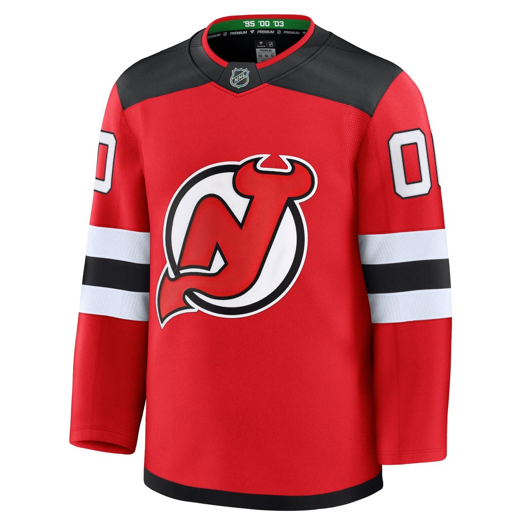 New Jersey Devils Fanatics Away Premium Custom Jersey - White