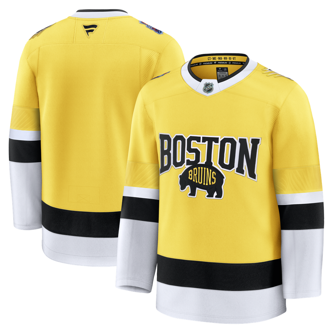 Boston Bruins Fanatics 2026 NHL Stadium Series Premium Custom Jersey - Gold