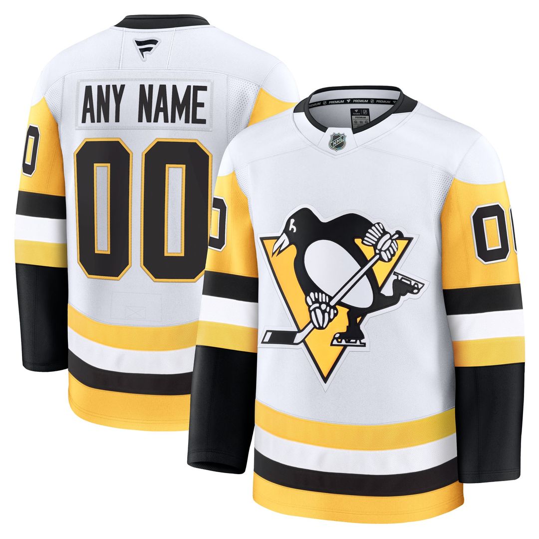 Pittsburgh Penguins Fanatics Home Premium Custom Jersey - Black