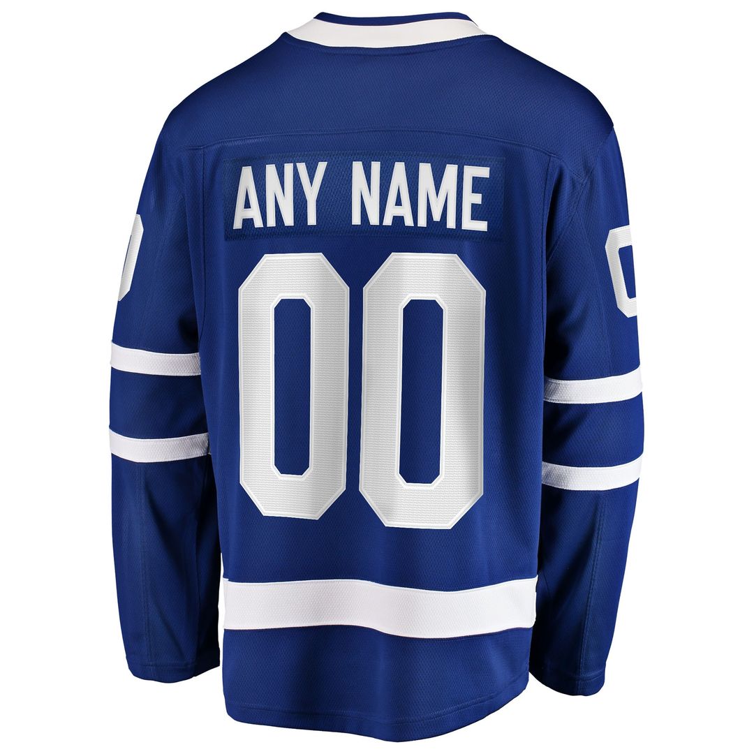 Toronto Maple Leafs Fanatics Home Breakaway Custom Jersey - Blue