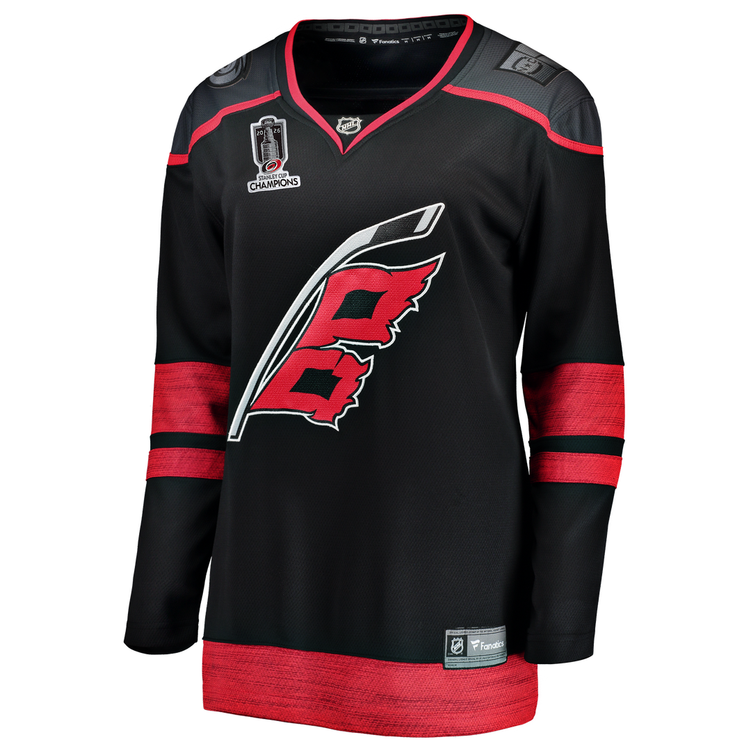 Carolina Hurricanes Fanatics Women's 2026 Stanley Cup Champions Home Breakaway Jersey - Black