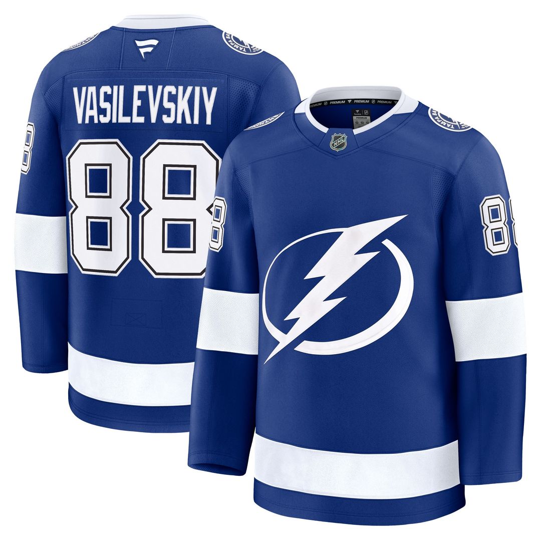 Andrei Vasilevskiy Tampa Bay Lightning Fanatics Away Premium Jersey - White