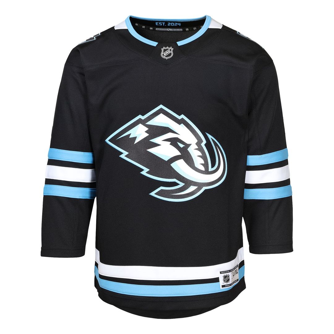 Utah Mammoth Youth Home Premier Jersey - Black