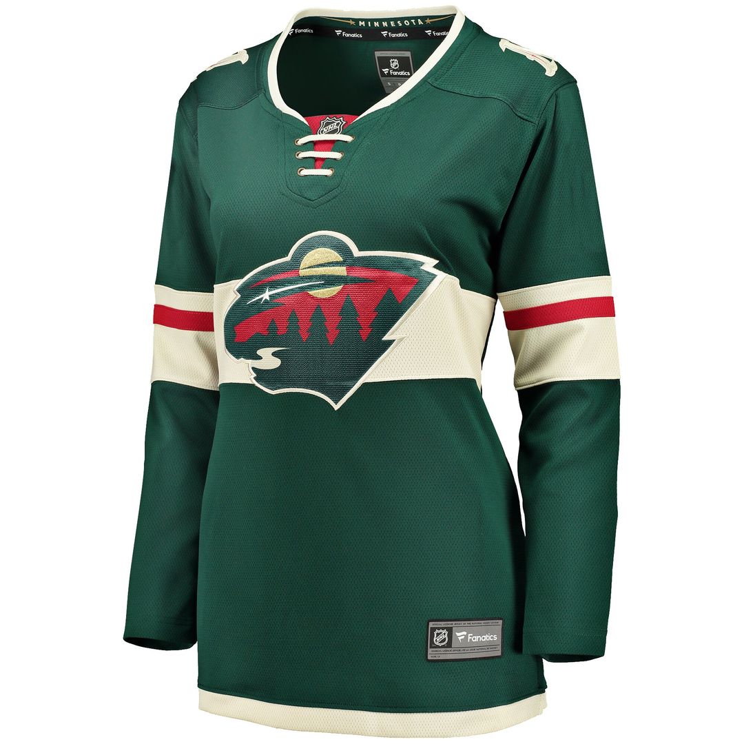 Minnesota Wild Fanatics Women's Home Breakaway Jersey - Green