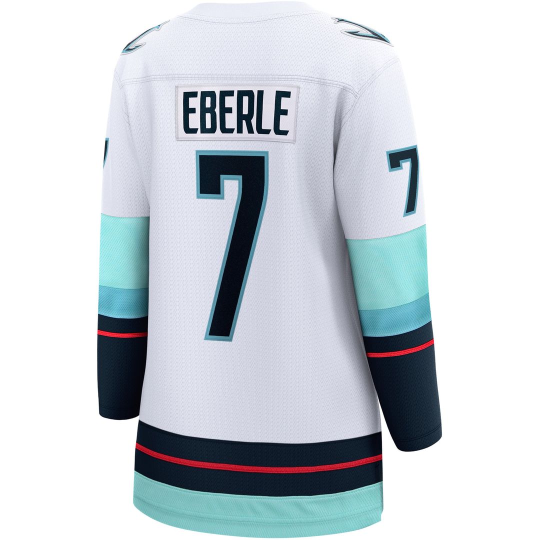 Jordan Eberle Seattle Kraken Fanatics Women's Away Breakaway Jersey - White