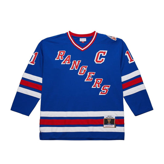 Mark Messier New York Rangers Mitchell & Ness Big & Tall 1993/94 Blue Line 2.0 Jersey - Blue