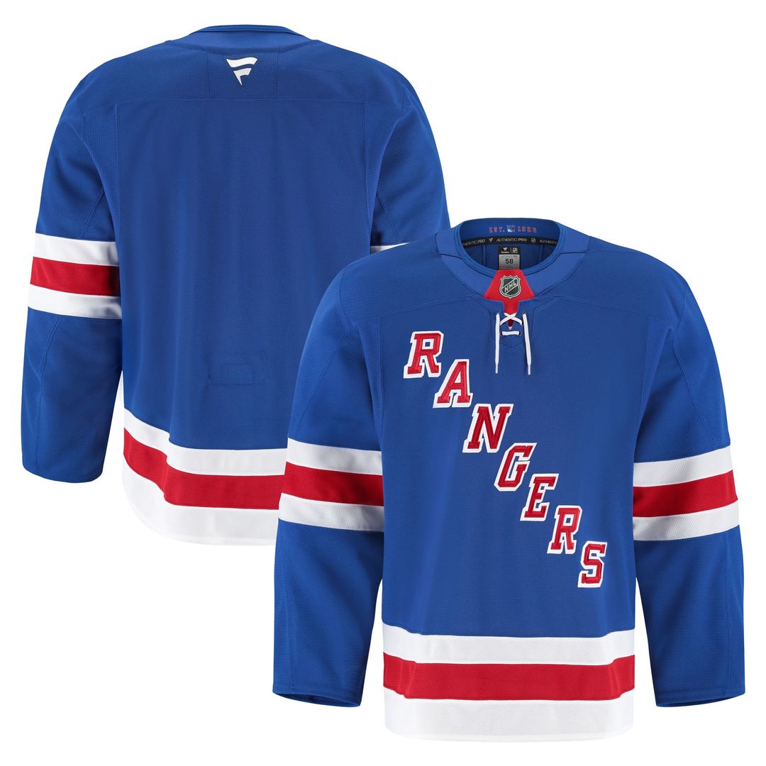 New York Rangers Fanatics Centennial Authentic Pro Jersey - Blue