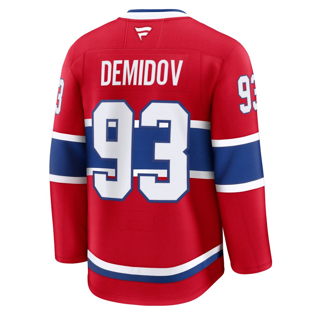 Ivan Demidov Montreal Canadiens Fanatics Home Premium Jersey - Red