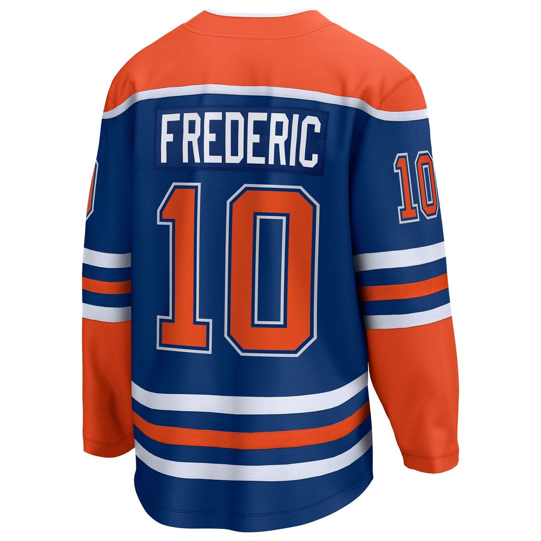 Trent Frederic Edmonton Oilers Fanatics Home Breakaway Jersey - Royal
