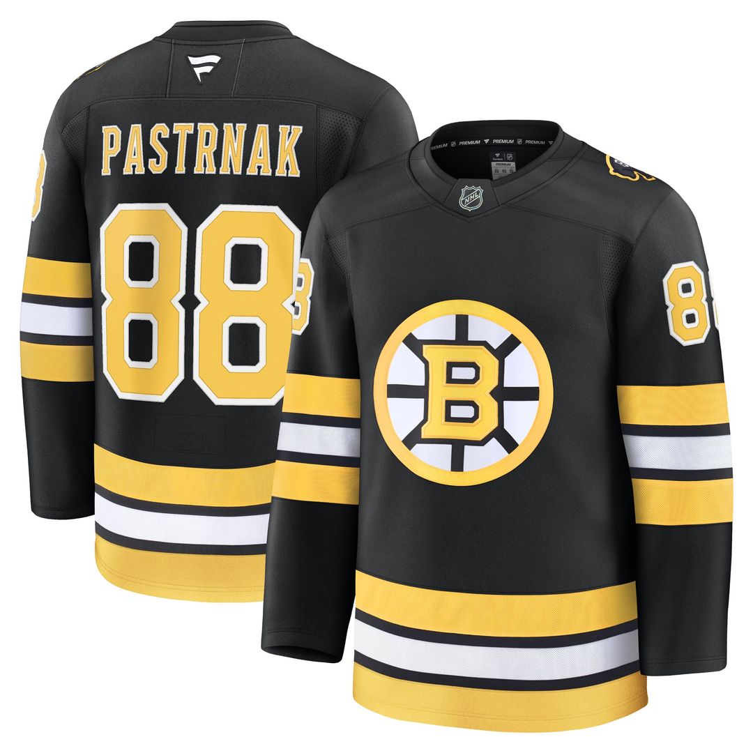 David Pastrnak Boston Bruins Fanatics Home Premium Player Jersey - Black