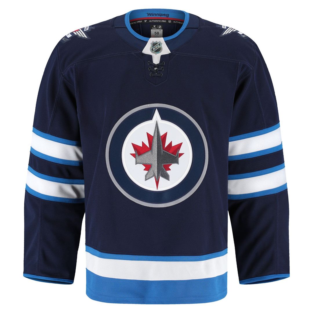 Winnipeg Jets Fanatics Home Authentic Pro Jersey - Navy