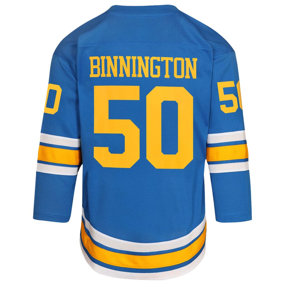 Jordan Binnington St. Louis Blues Outerstuff Youth Home Player Replica Jersey - Blue