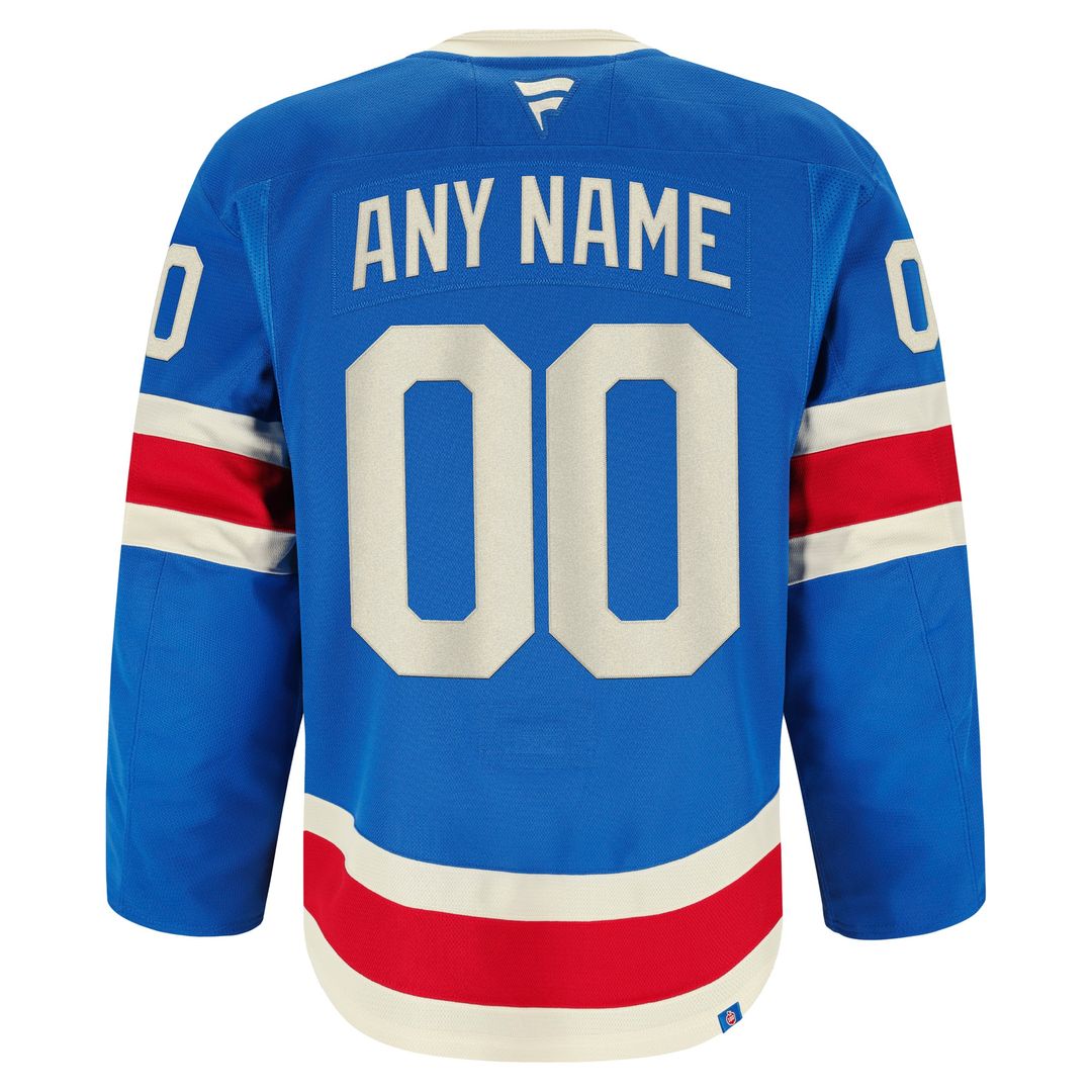 New York Rangers Fanatics Home Authentic Pro Custom Jersey - Royal